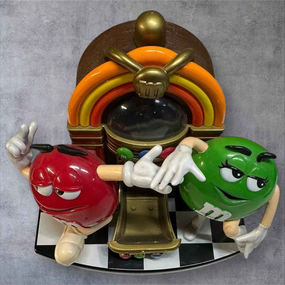 M&M's‎ Jukebox Candy Dispenser Red Green Collectible Novelty